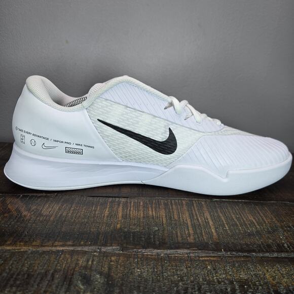 Nike Zoom Vapor Pro 2 CPT Mens Size 12.5 Carpet Tennis Shoe FD6692 001 White - Picture 8 of 11